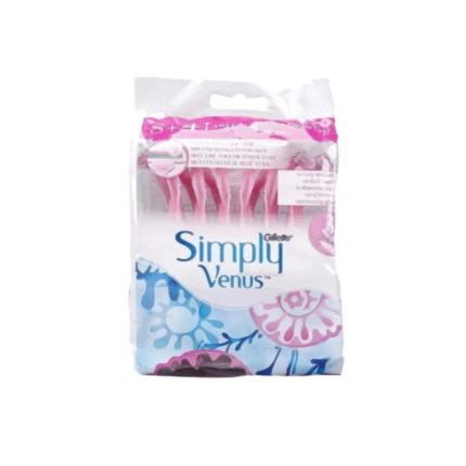 شفرات جيليت سيمبلي 3 للسيدات – عبوة 12 قطعة (8 + 4) للاستعمال مرة واحدة